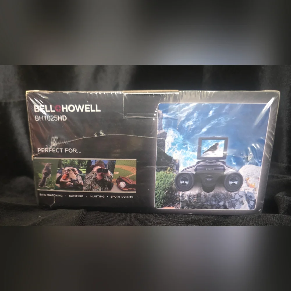 BELL+HOWELL BH1025HD 10X25 BINOCULARS WITH 2.5K HD DIGITAL CAMERA New Sealed Box